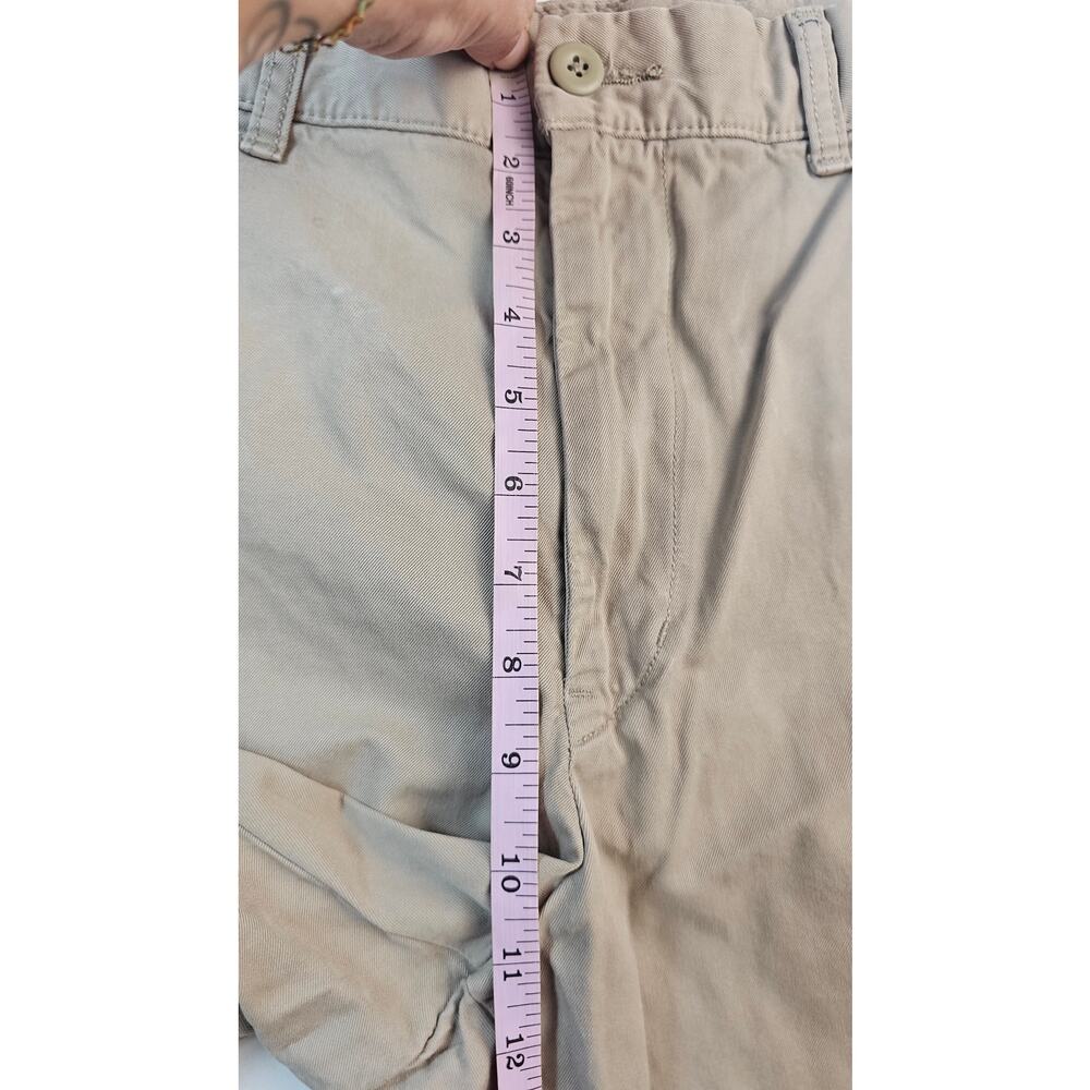 33-36 inches L uniqlo khaki tan 6.5" insm work everyday shorts drawstring waist - Picture 6 of 8